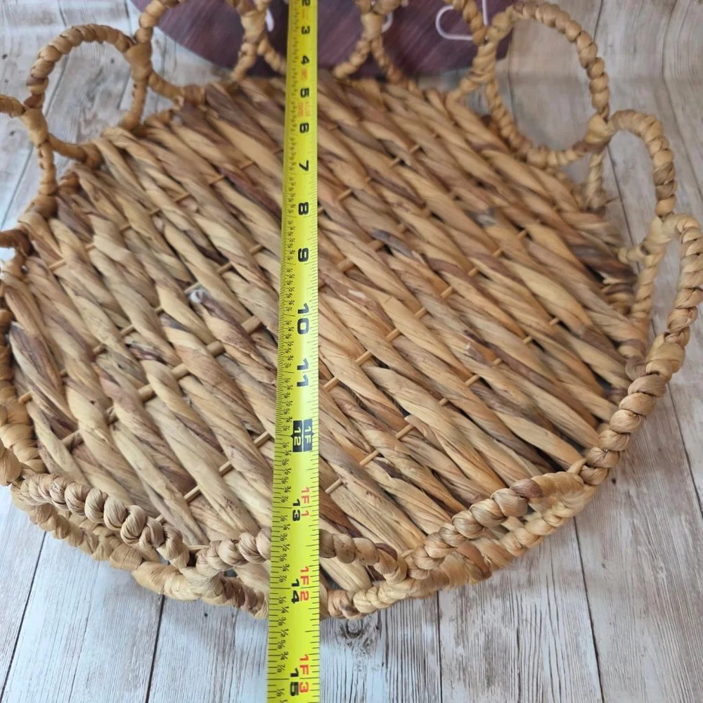 Home Accents Woven Basket Beige Brown